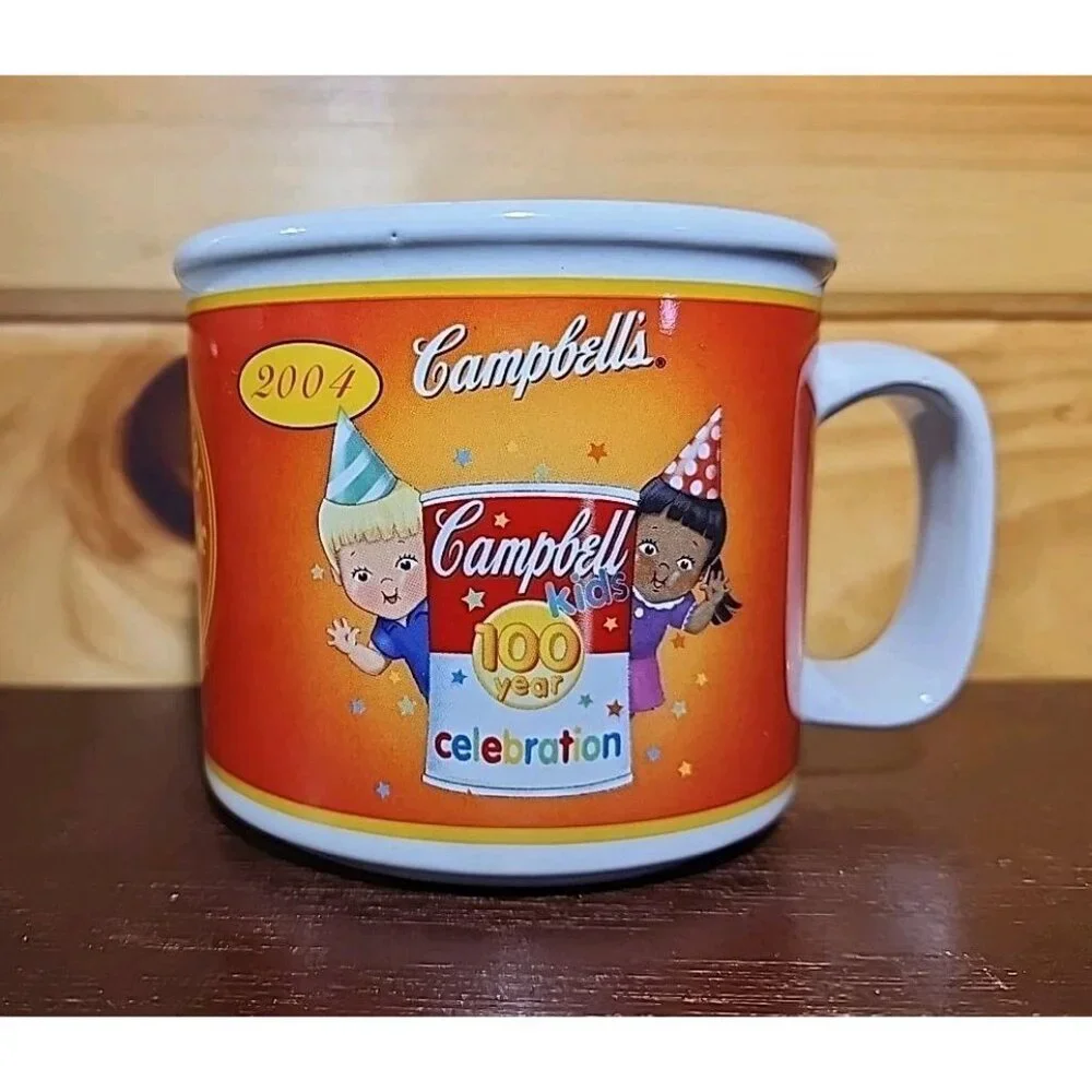 Campbell’s Soup Mug Cup Bowl Kids 100 Years 1904-2004 (1969 & 2004)